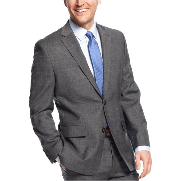 Greg Norman Mens Plaid Two Button Blazer Jacket NWT